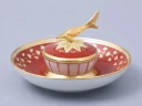 Икорница форма Каспийская, рисунок Гурьевский сервиз, арт. 80.43396.00.1, Икорница форма Каспийская, рисунок Гурьевский сервиз, арт. 80.43396.00.1,