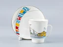 Чашка с блюдцем кофейная 165 мл форма Майская рисунок День ВМФ России арт. 81.26631.00.5, Чашка с блюдцем кофейная 165 мл форма Майская рисунок День ВМФ России арт. 81.26631.00.5,