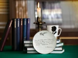 Чашка с блюдцем 165 мл форма Майская, рисунок Русские писатели Есенин, арт. 81.32604.00.1, Чашка с блюдцем 165 мл форма Майская, рисунок Русские писатели Есенин, арт. 81.32604.00.1,