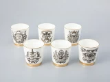Подарочный набор стопок 6шт, форма Сувенирная 1, рисунок Кворум, арт. 81.30291.00.1, Подарочный набор стопок 6шт, форма Сувенирная 1, рисунок Кворум, арт. 81.30291.00.1,