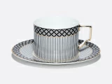 Чашка с блюдцем чайная 260 мл, форма Элегия, рисунок Elegant, арт. 81.34729.00.1, Чашка с блюдцем чайная 260 мл, форма Элегия, рисунок Elegant, арт. 81.34729.00.1,