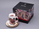 Бокал с блюдцем и крышкой в подарочной упаковке, форма top, рисунок Tattoo SERPENTA (Татуировка Змея) (Татуировка Змея), арт. 81.32804.00.1, Бокал с блюдцем и крышкой в подарочной упаковке, форма top, рисунок Tattoo SERPENTA (Татуировка Змея) (Татуировка Змея), арт. 81.32804.00.1,