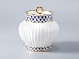 Сахарница форма Волна рисунок Кобальтовая сетка, арт. 80.06535.00.1, Сахарница форма Волна рисунок Кобальтовая сетка, арт. 80.06535.00.1,