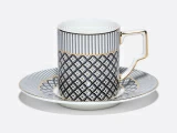 Чашка с блюдцем кофейная 150 мл, форма Элегия, рисунок Elegant, арт. 81.34914.00.1, Чашка с блюдцем кофейная 150 мл, форма Элегия, рисунок Elegant, арт. 81.34914.00.1,