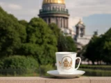 Чашка с блюдцем 165 мл, форма Майская, рисунок Золотой Петербург Собор, арт. 81.34783.00.1, Чашка с блюдцем 165 мл, форма Майская, рисунок Золотой Петербург Собор, арт. 81.34783.00.1,