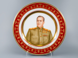 Декоративная тарелка 300 мм Маршал Жуков Г.К., форма Mazarin (Мазарин), арт 80.99481.00.1, Декоративная тарелка 300 мм Маршал Жуков Г.К., форма Mazarin (Мазарин), арт 80.99481.00.1,