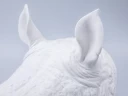 Скульптура форма Носорог голова, Белый бисквит, арт 82.49078.00.1, Скульптура форма Носорог голова, Белый бисквит, арт 82.49078.00.1,