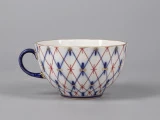 Чашка с блюдцем форма Тюльпан рисунок Сетка 1950, арт. 81.30860.00.1, Чашка с блюдцем форма Тюльпан рисунок Сетка 1950, арт. 81.30860.00.1,