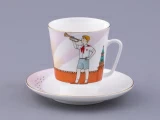 Чашка с блюдцем форма Майская рисунок Спасская башня, арт. 81.32626.00.1, Чашка с блюдцем форма Майская рисунок Спасская башня, арт. 81.32626.00.1,