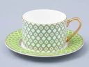 Чашка с блюдцем 250 мл форма Идиллия рисунок Лайм 1 арт. 81.31119.00.1, Чашка с блюдцем 250 мл форма Идиллия рисунок Лайм 1 арт. 81.31119.00.1,
