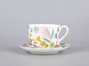 Чашка с блюдцем чайная 345 мл форма Ландыш рисунок Primavera арт. 81.30808.00.1, Чашка с блюдцем чайная 345 мл форма Ландыш рисунок Primavera арт. 81.30808.00.1,