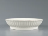 Сухарница, 170 мм, форма Волна, рисунок Золотой кантик арт. 80.00756.00.1, Сухарница, 170 мм, форма Волна, рисунок Золотой кантик арт. 80.00756.00.1,
