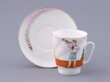 Чашка с блюдцем форма Майская рисунок Спасская башня, арт. 81.32626.00.1, Чашка с блюдцем форма Майская рисунок Спасская башня, арт. 81.32626.00.1,