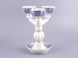 Подсвечник Трехрожковый Тюльпан Кобальтовая сетка арт. 80.07627.00.1, Подсвечник Трехрожковый Тюльпан Кобальтовая сетка арт. 80.07627.00.1,
