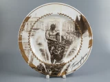 Декоративная тарелка 265 мм, форма Mazarin (Мазарин), рисунок Самсон, арт 81.23610.00.1, Декоративная тарелка 265 мм, форма Mazarin (Мазарин), рисунок Самсон, арт 81.23610.00.1,