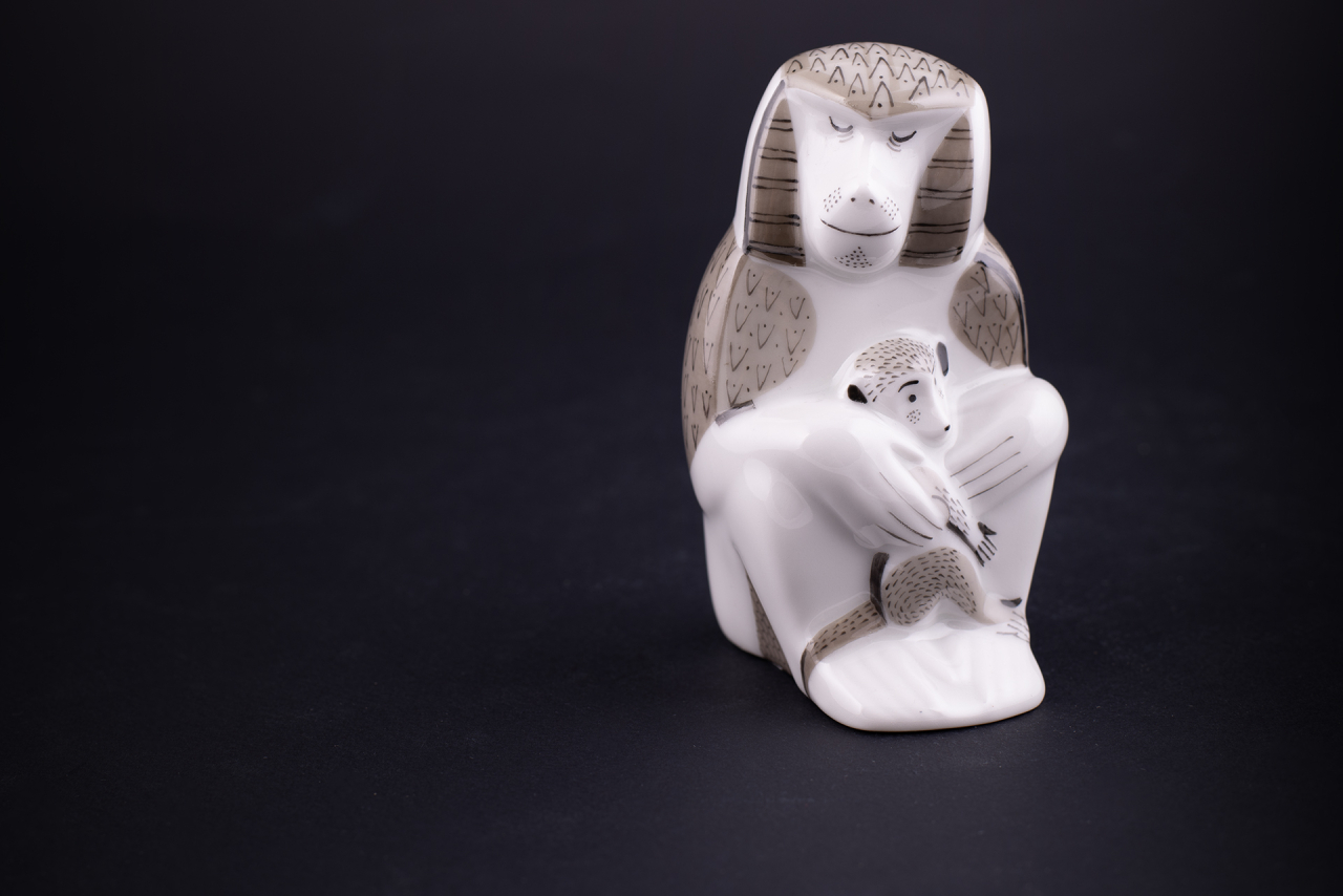 Скульптура Павиан с детенышем, рисунок Колыбельная, арт 62.09306.00.1, 