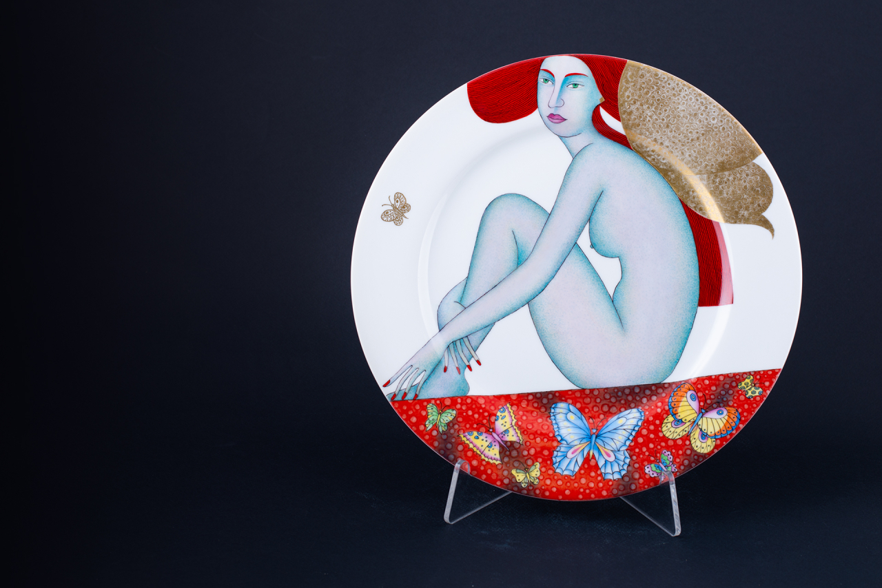 Декоративная тарелка Энтомология №6, на форме Mazarin, арт 60.12159.00.5, 