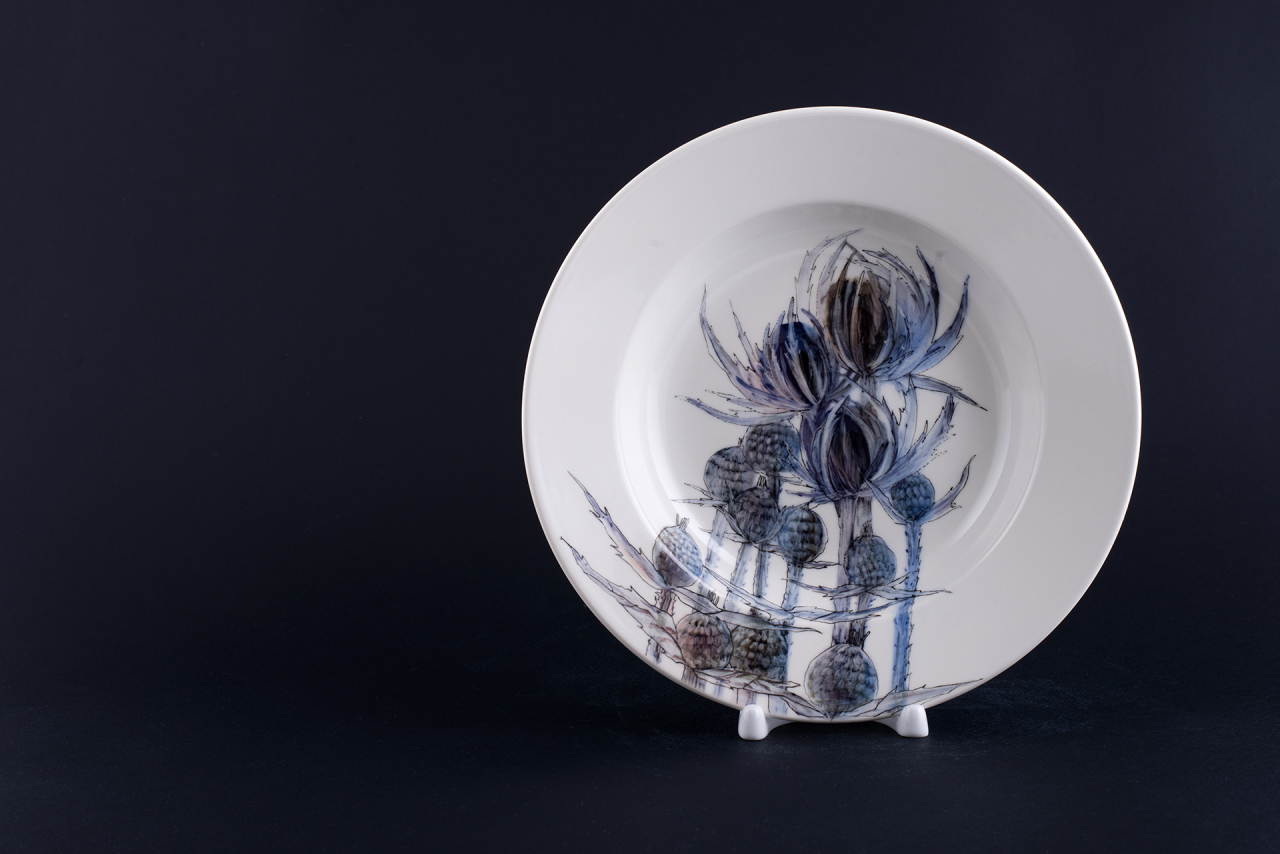 Тарелка Синеголовики на форме Глубокая арт 60.13552.00.1, 