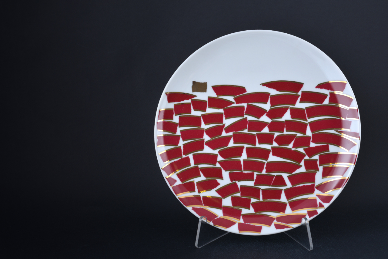 Тарелка 275 мм, Пурпур, на форме Эллипс, арт 60.15808.00.1, 