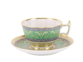 Чашка с блюдцем чайная 240 мл форма Александрия рисунок Золотой 52 арт. 81.19203.00.1
