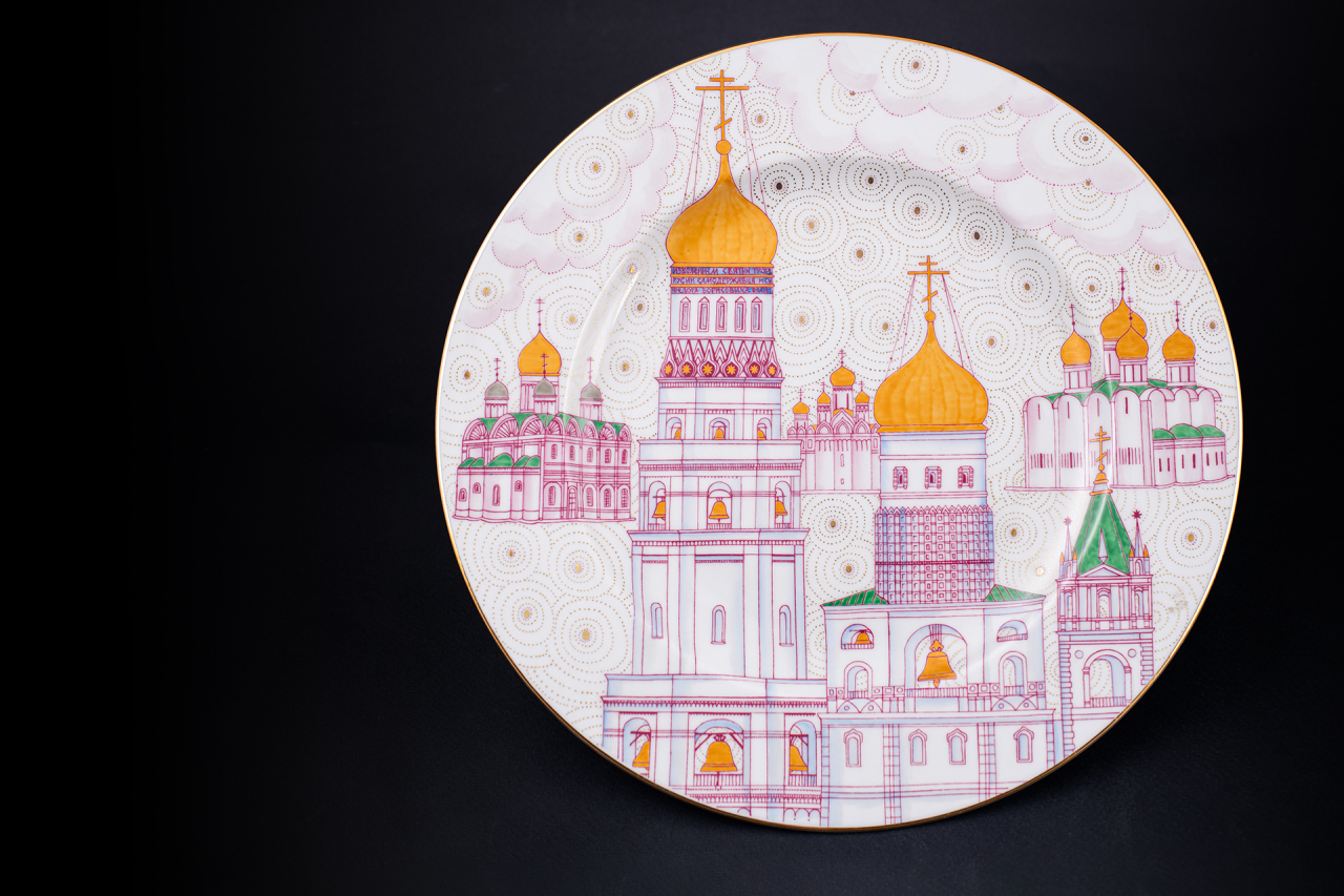 Тарелка декоративная, рисунок Пасхальный звон. Соборная площадь, форма Mazarin (Мазарин), арт 60.06021.00.1, 