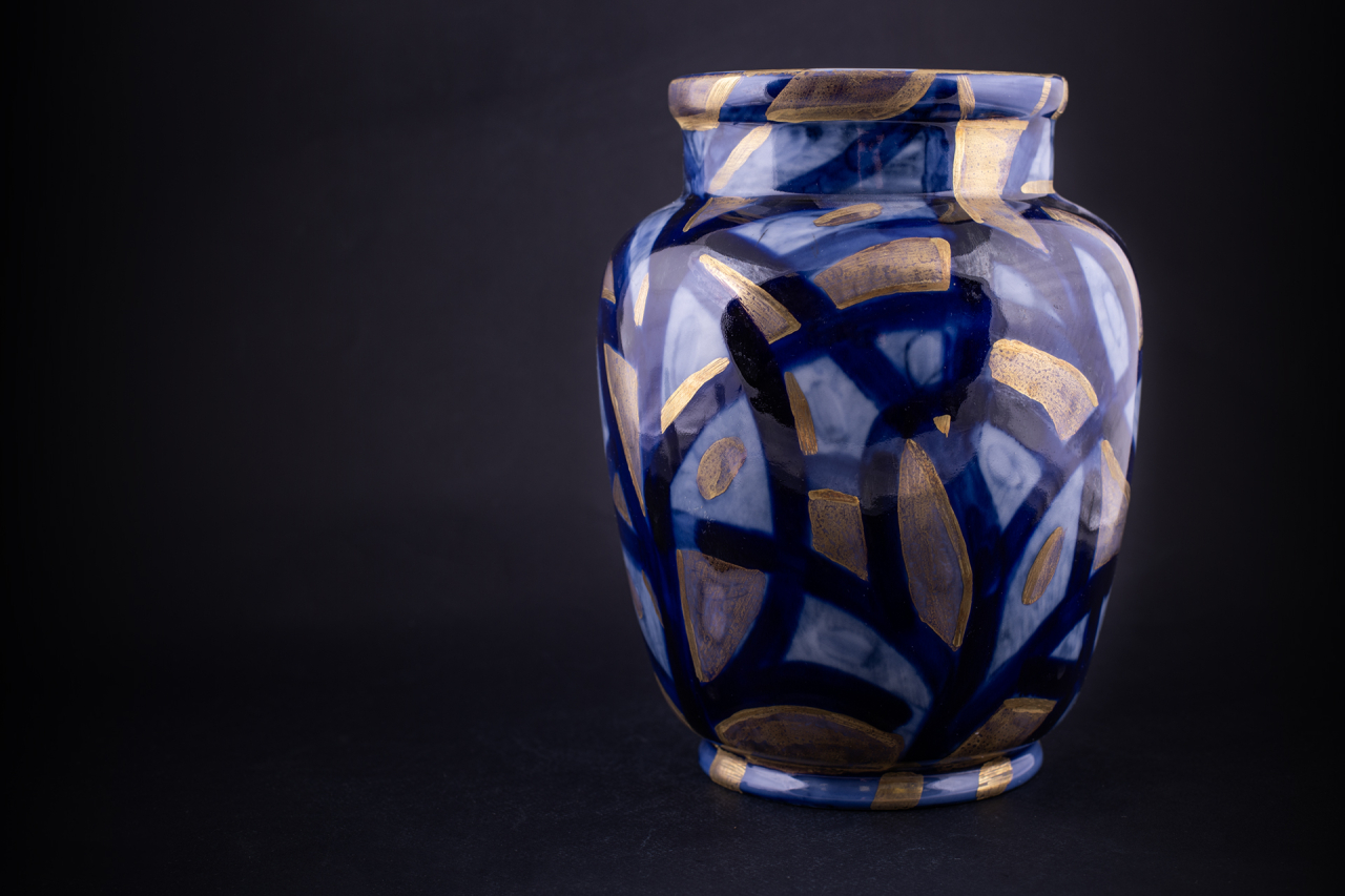 Ваза Синие тени на форме Китайская среднего размера, арт 60.04645.00.1, 