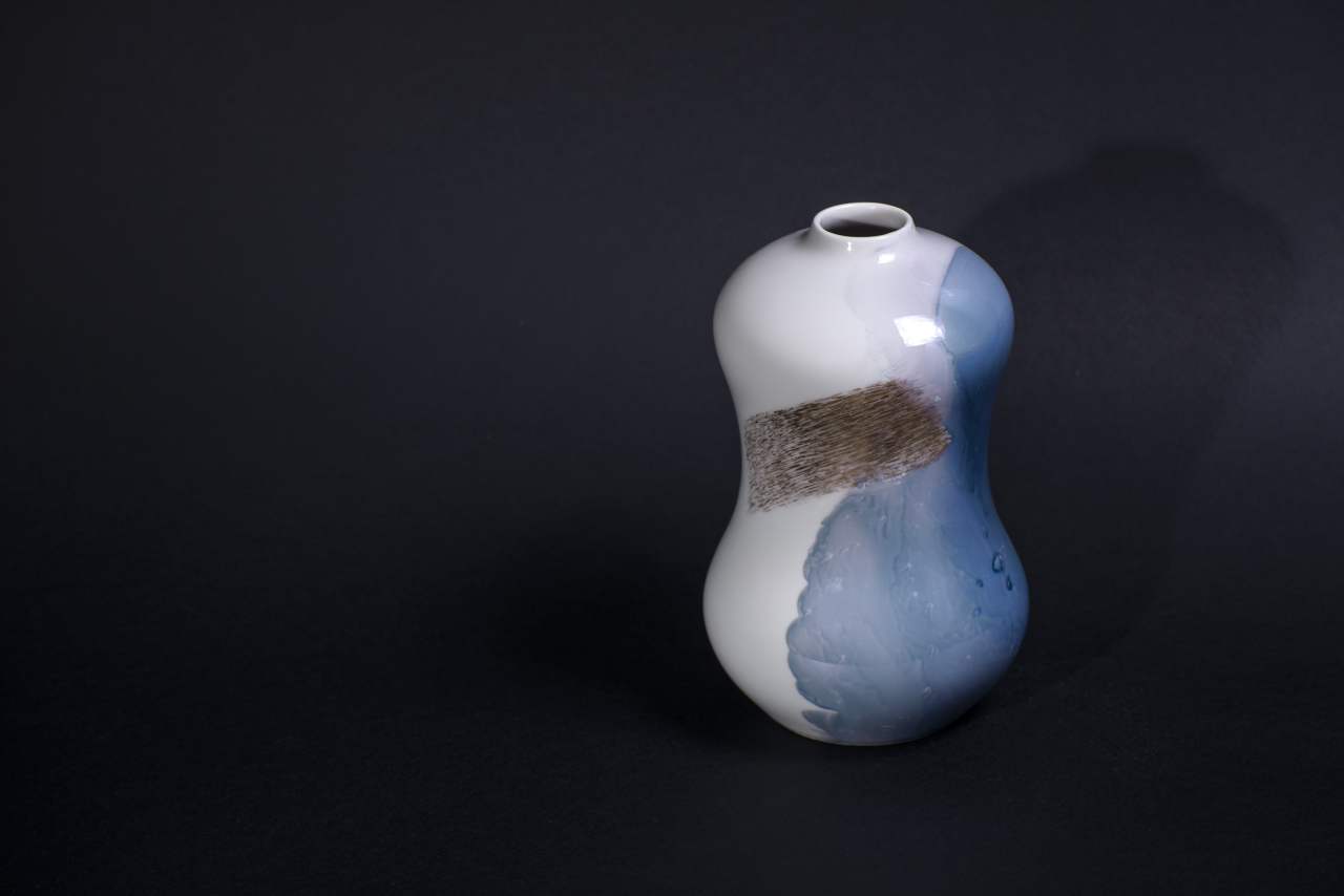 Ваза Атмосферные явления на форме Тыква арт 60.15875.00.1, 