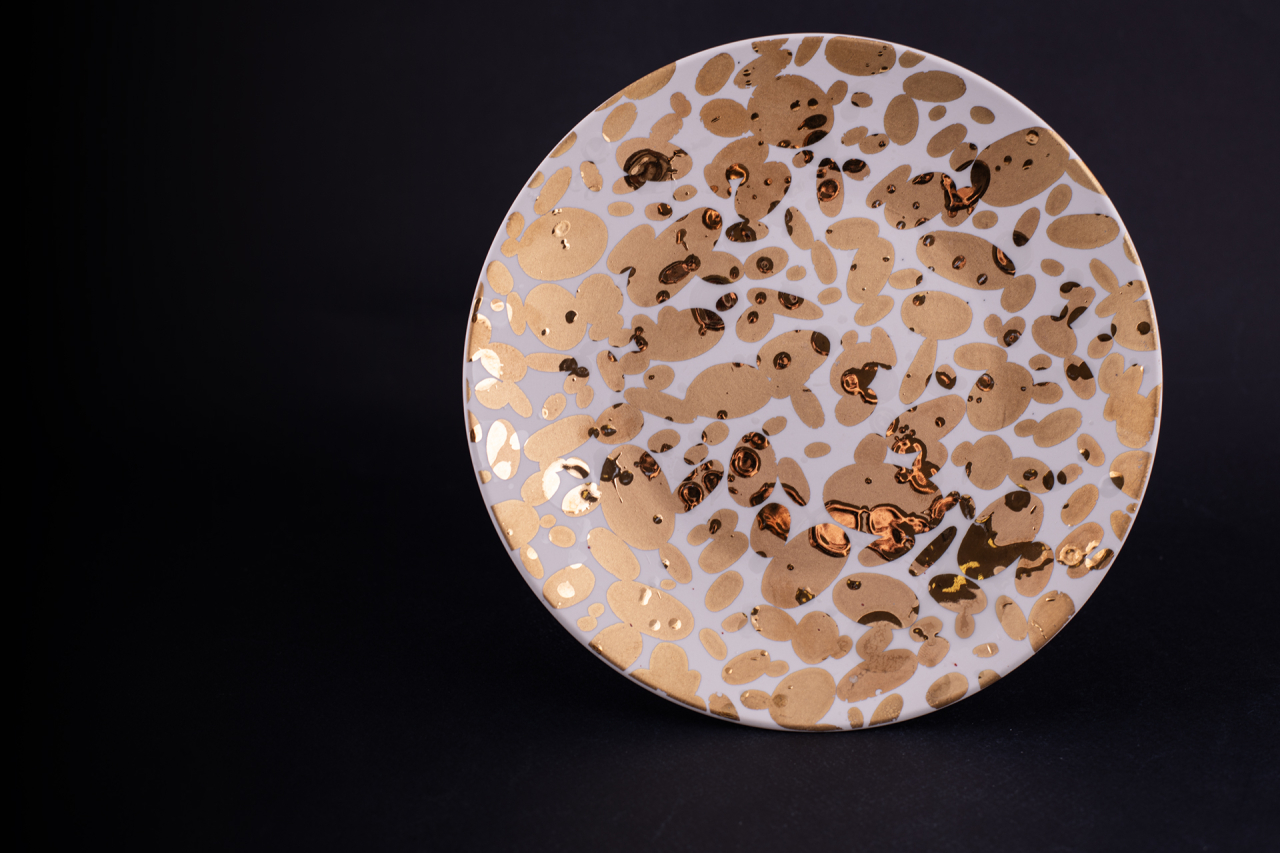 Декоративная тарелка 195 мм, форма Эллипс, рисунок Капли, арт 60.16360.00.1, 