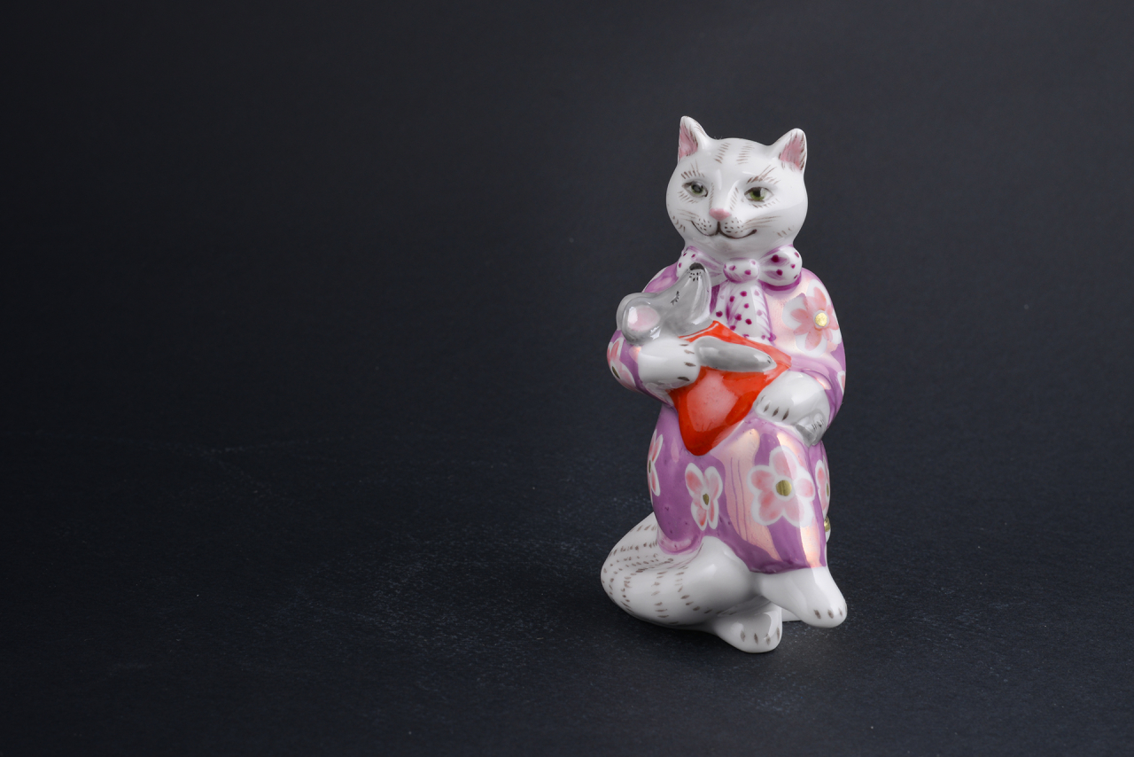 Скульптура Колыбельная, Кошка-нянька. Капуста, арт 62.21241.00.1, 