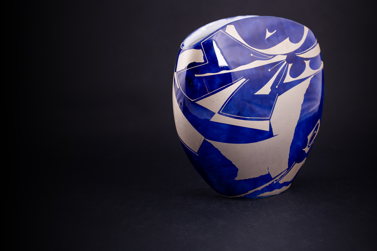 Ваза Золотая нить на форме Вечерний цветок арт 60.16413.00.1, 