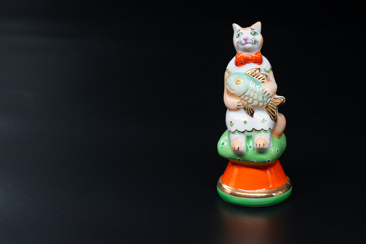 Скульптура Кошка Маша с рыбкой, арт 62.12742.00.5, 