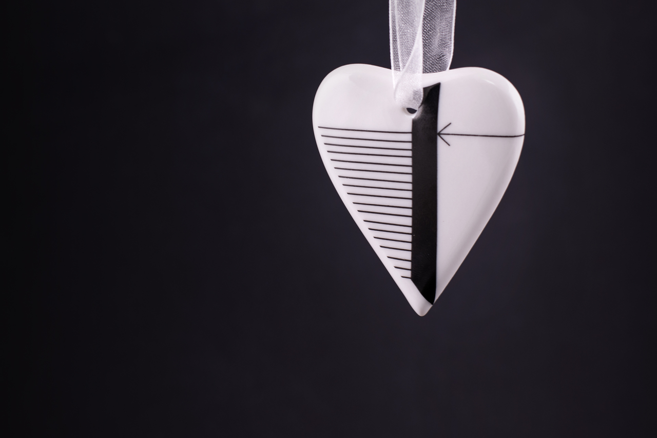 Елочная игрушка Сердечко, Тайм, арт 60.16082.00.1, 