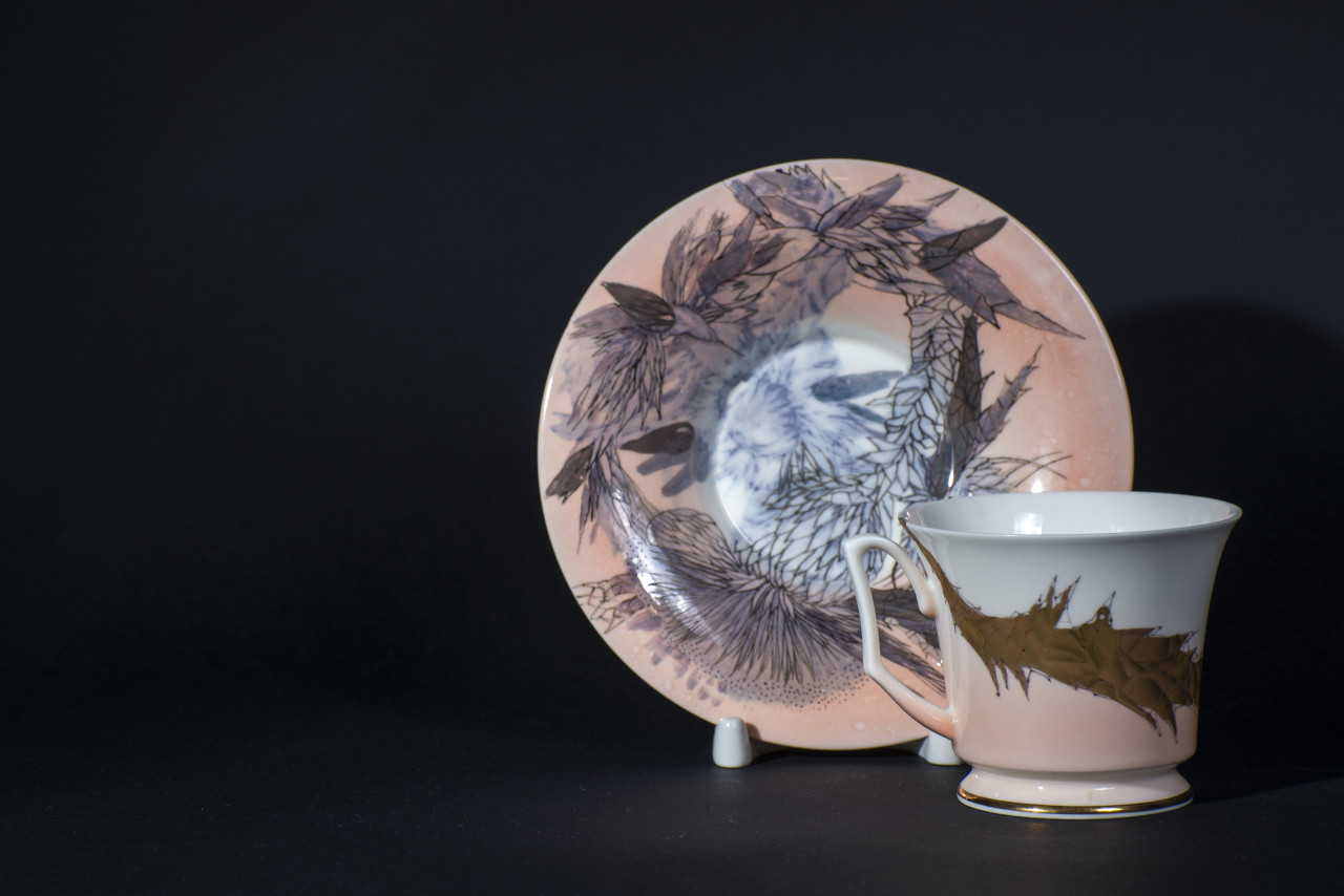 Чашка с блюдцем Татьянин день на форме Юлия, рисунок 1, 