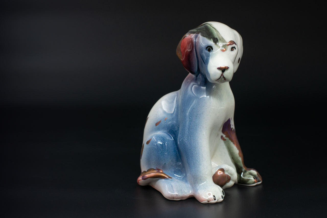 Скульптура Щенок Серый, арт 62.11229.00.1, 