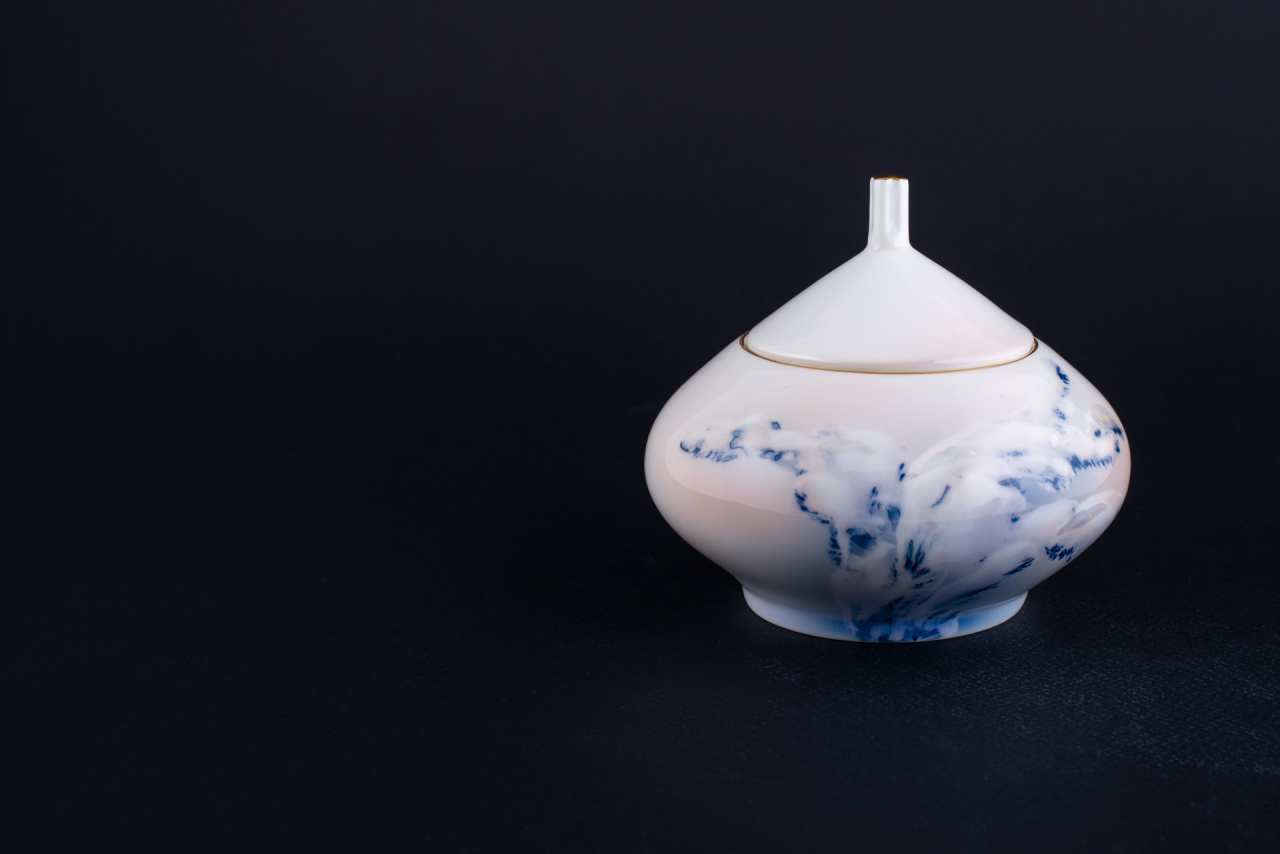 Сахарница Морозное утро на форме Купольная арт 40.03513.00.1, 