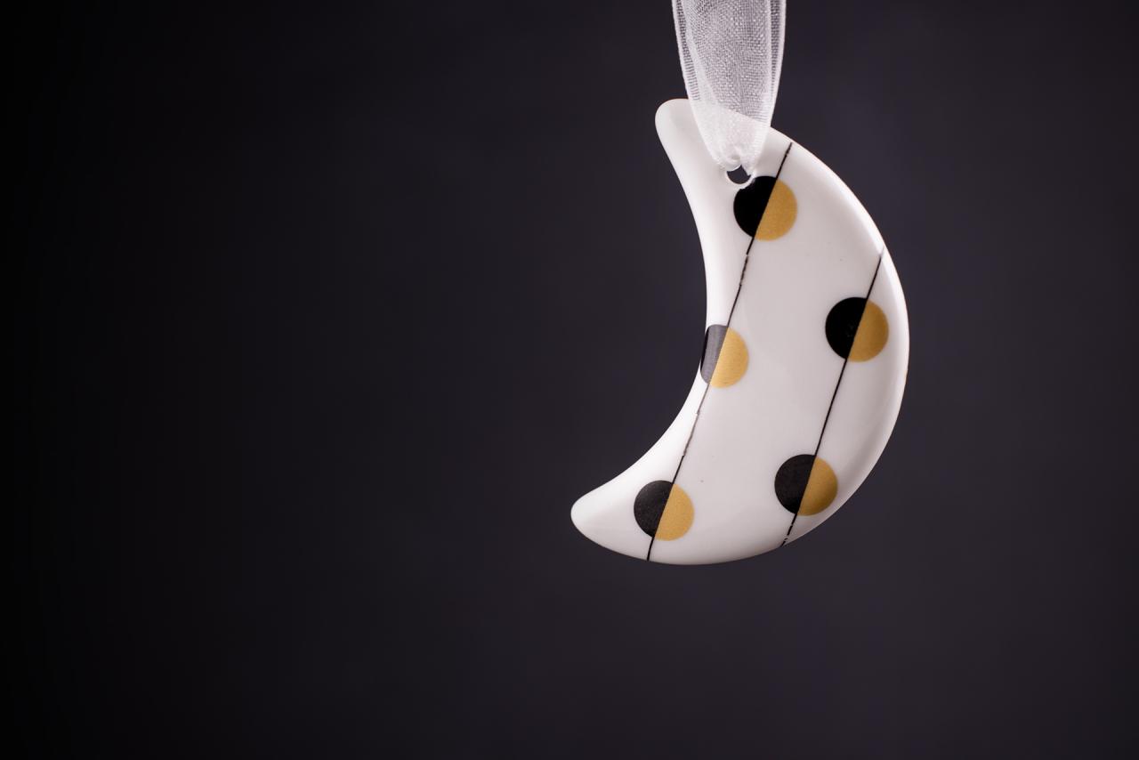 Елочная игрушка Месяц, арт 60.15992.00.1, 