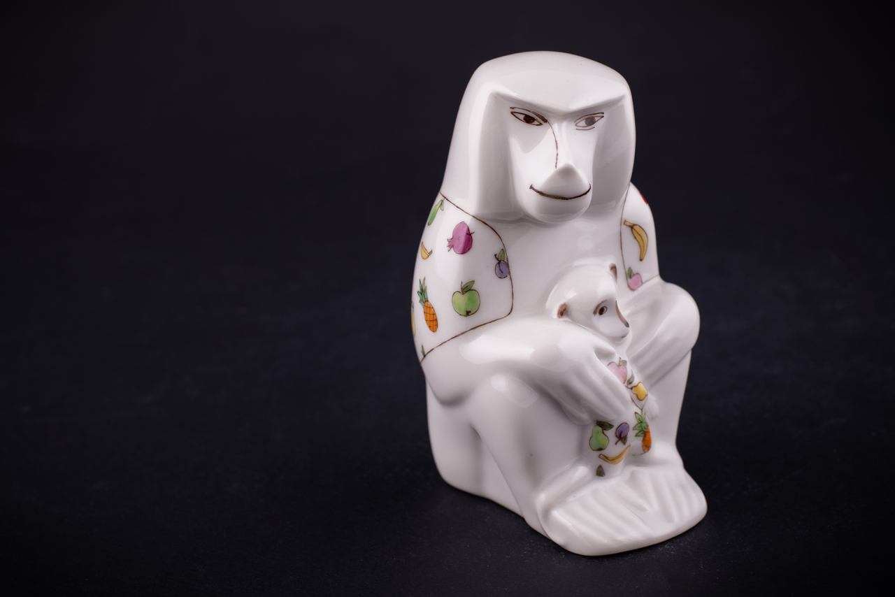 Скульптура Павиан с детенышем, рисунок Тропикана арт 62.08798.00.1, 