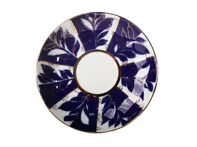 Тарелка мелкая 180 форма Тюльпан рисунок Зимний вечер арт. 80.00017.00.1