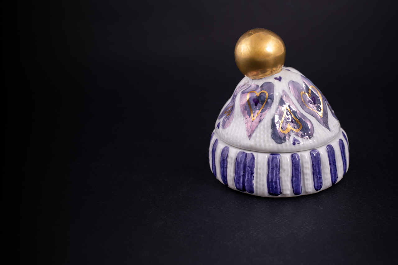 Шкатулка Детская шапочка, рисунок Сердца, арт 60.16407.00.1, 