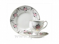 Трехпредметный комплект кофейный форма Классическая 2 рисунок Галантный 160 мл арт. 81.13783.00.1