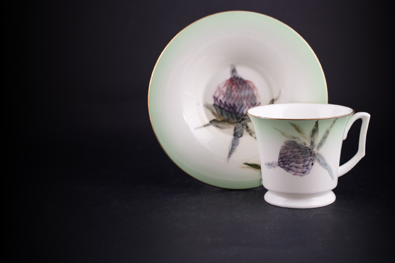 Чашка с блюдцем чайная, форма Юлия, рисунок Татьянин день арт. 41.00178.00.1, 