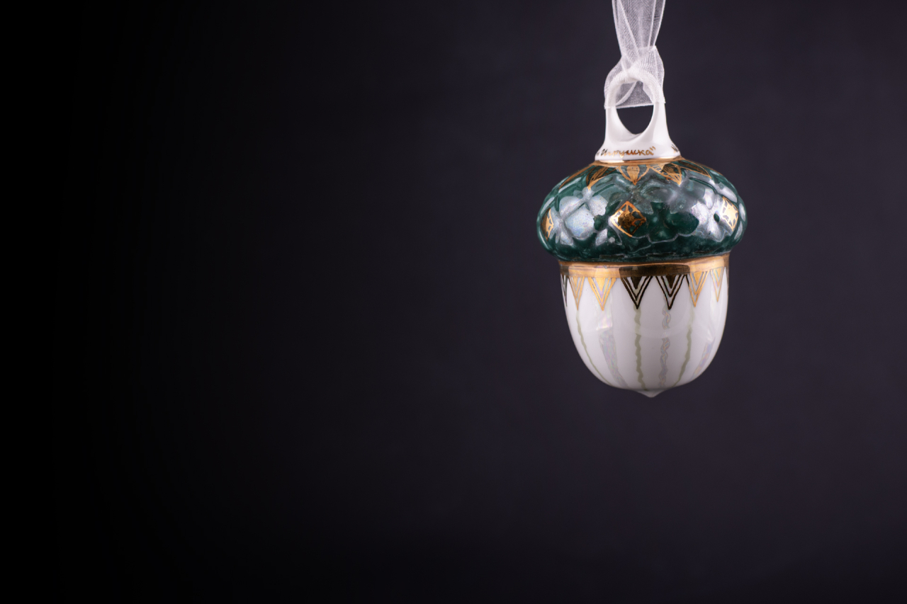 Елочная игрушка Желудь, арт 60.21181.00.1, 