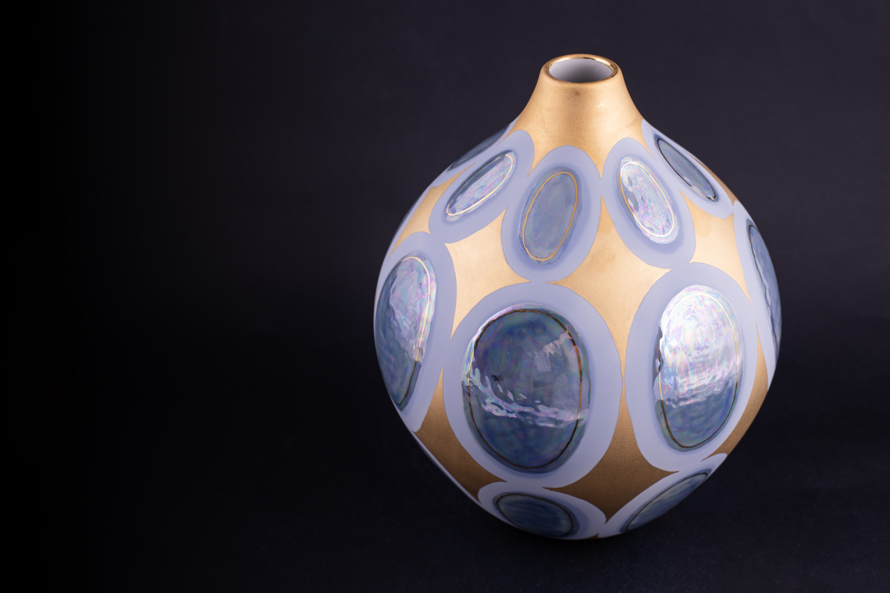 Ваза Золотая, на форме Круглая, арт 60.16363.00.1, 