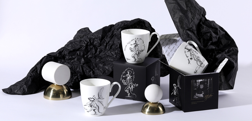 Серия бокалов с графикой Михаила Шемякина