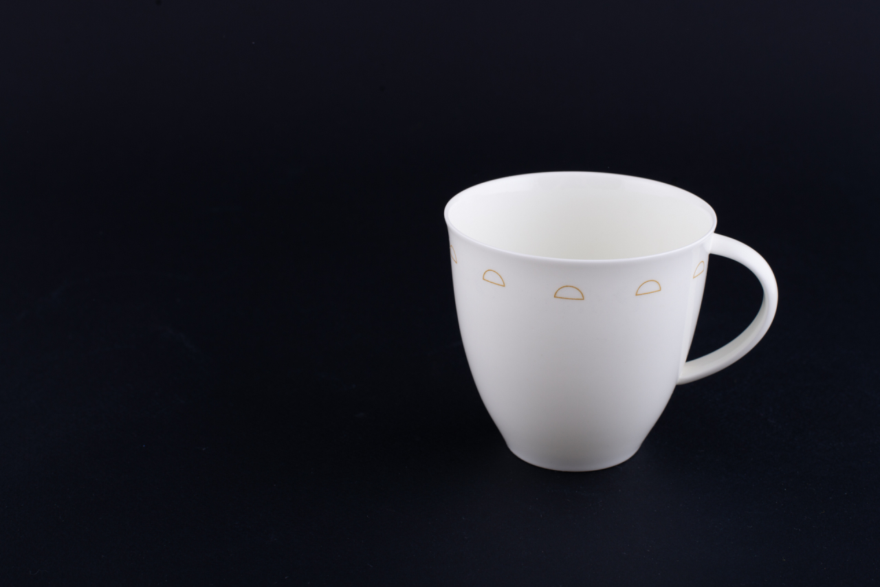 Чашка чайная Крем-брюле на форме Оливия, рисунок 1, арт 60.15929.00.1, 