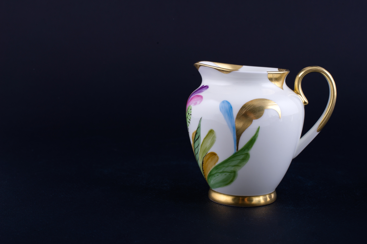 Сливочник 400 мл.,  форма Весенняя, рисунок  Маковый цветок,  арт 60.14702.00.1, 