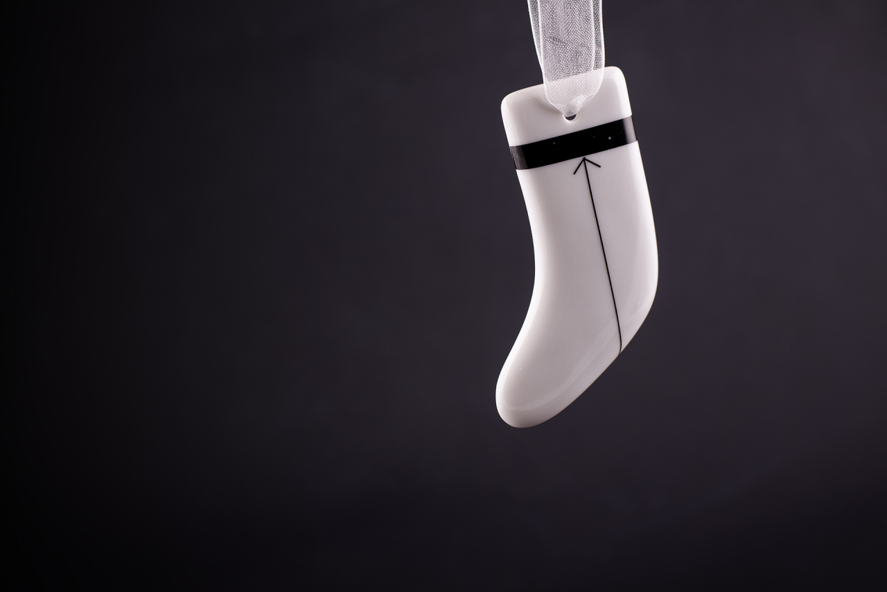 Елочная игрушка Носочек, Тайм, арт 60.16078.00.1, 