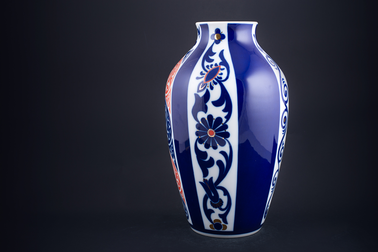 Ваза Русский Стиль на форме Ламповая, арт 60.10500.00.1, 