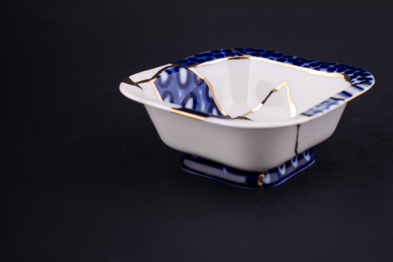 Салатник 350 мл рисунок Байкал, на форме Молодежная арт 60.14036.00.1, 