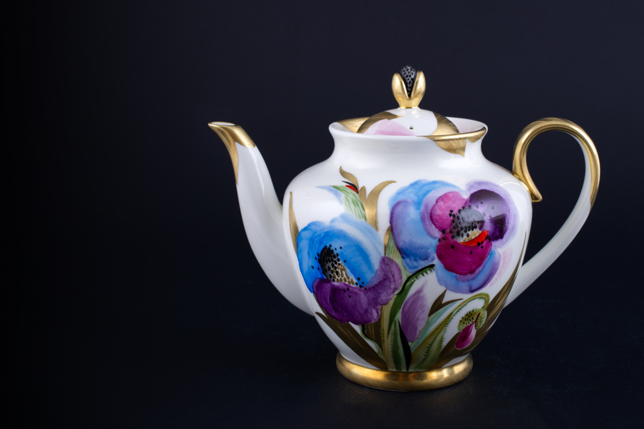 Чайник Маковый цветок на форме Весенняя, арт 60.14700.00.1, 
